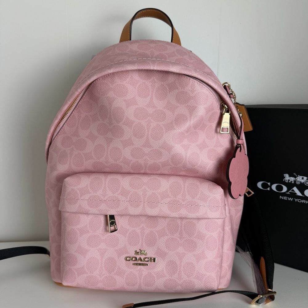 NWT Coach Pink Backpack - Picture 2 of 10